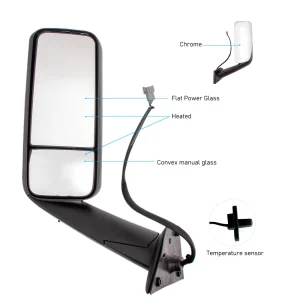 semi truck side mirror