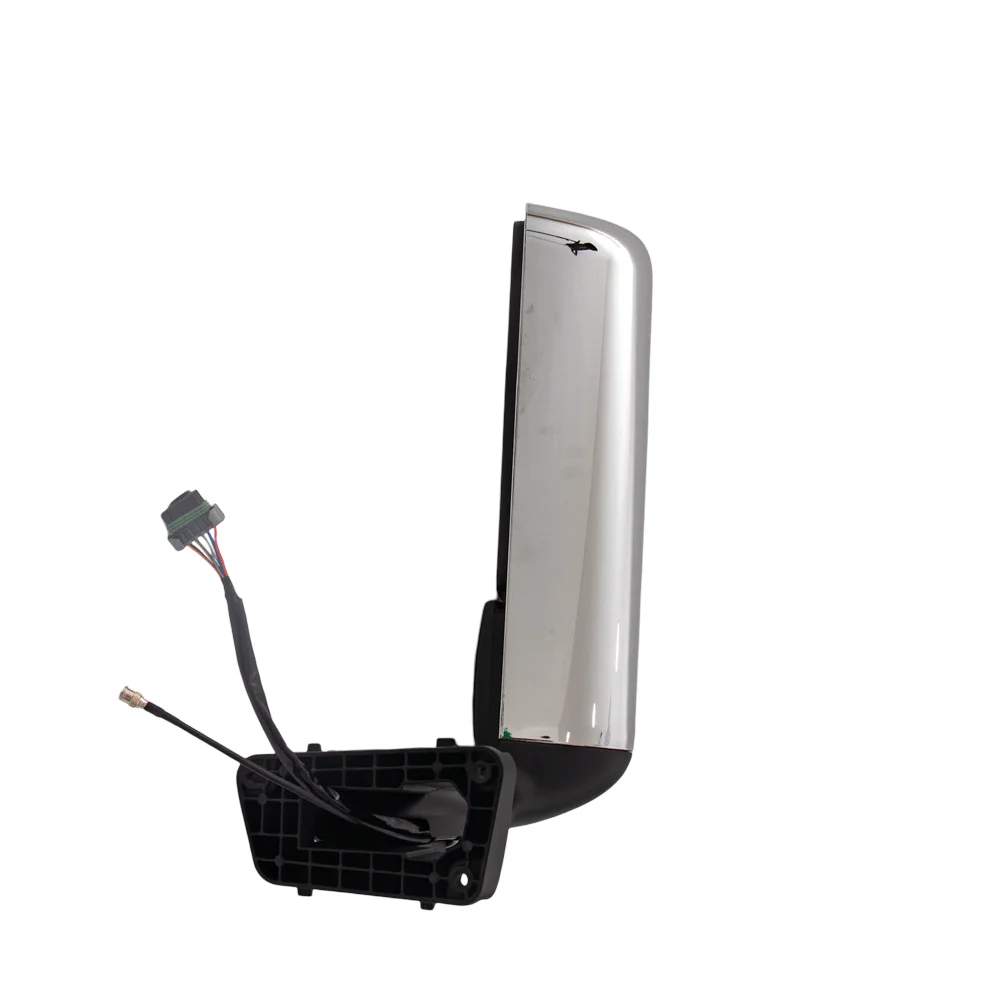 Chrome Truck Door Mirror assembly for INTERNATIONAL LT 625 Power Heated with LED Signal light and CB (LH)