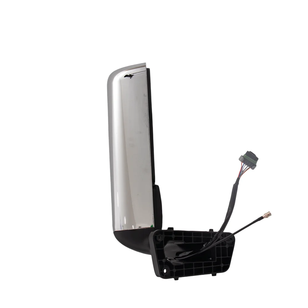 Chrome Truck Door Mirror assembly for INTERNATIONAL LT 625 Power Heated with LED Signal light and CB (RH)